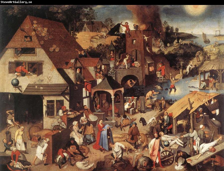 BRUEGHEL, Pieter the Younger Proverbs fd